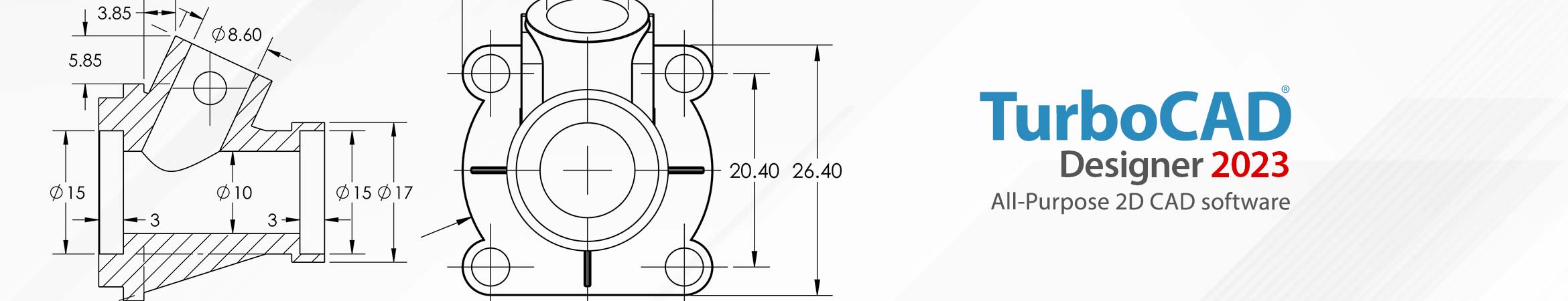 TurboCAD Designer 2D 2023 - All-Purpose 2D CAD Software