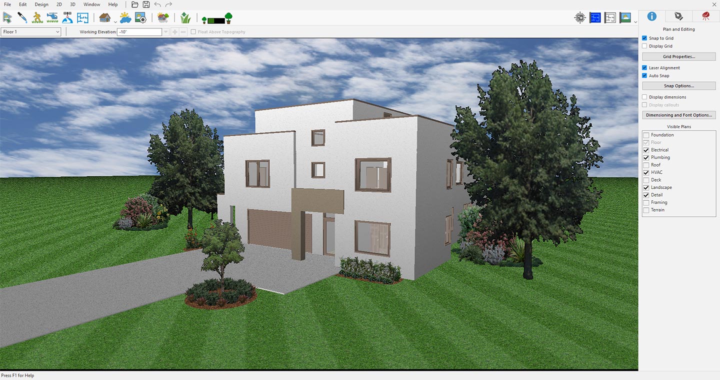 Opening an existing project or sample project in Home Design application