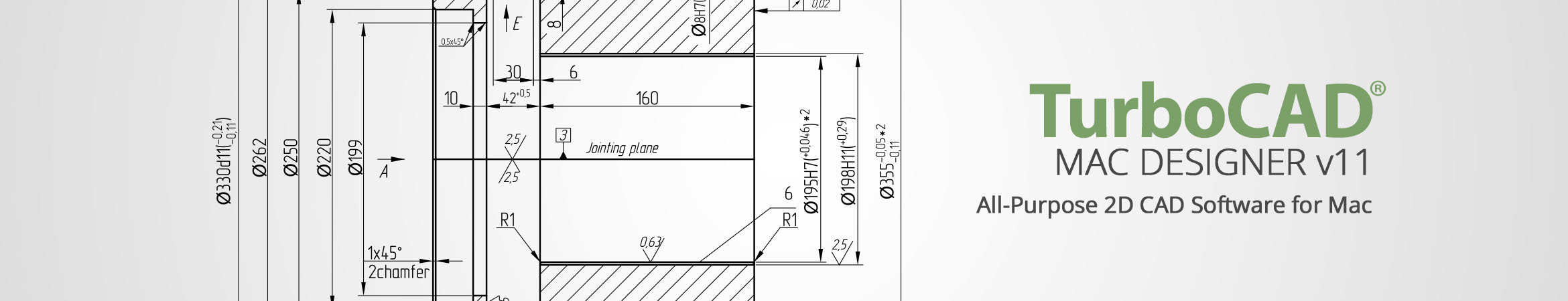 TurboCAD Mac Designer 2D - All-Purpose 2D CAD Software for Mac