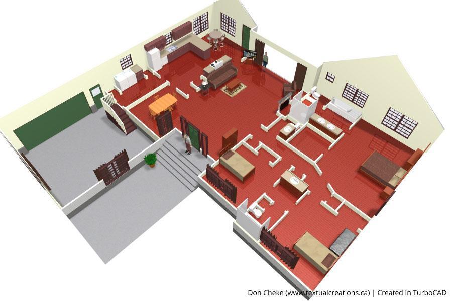 Architectural Illustration - Floor Plan 3D Model