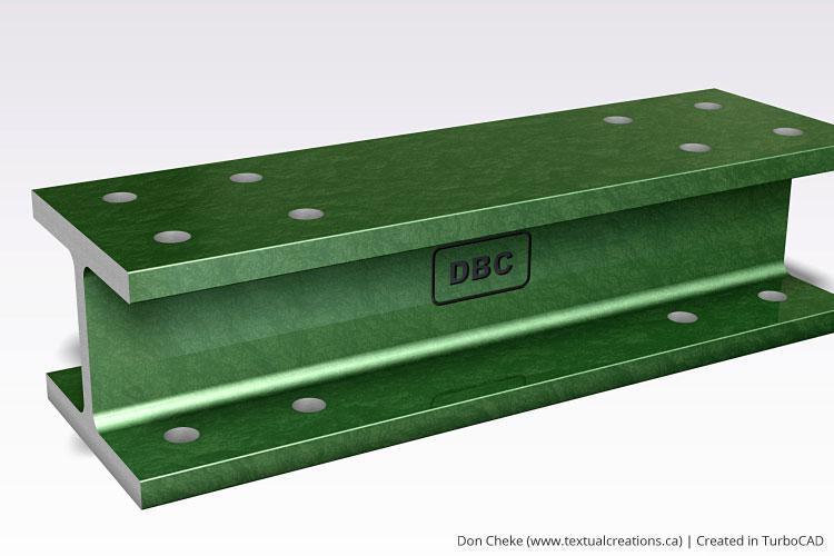 L-Beam Mechanical Design 3D CAD Model