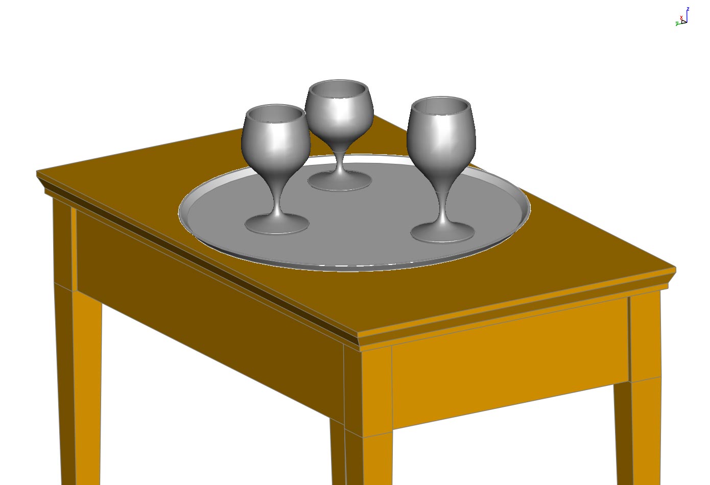Glass on Platter, original design