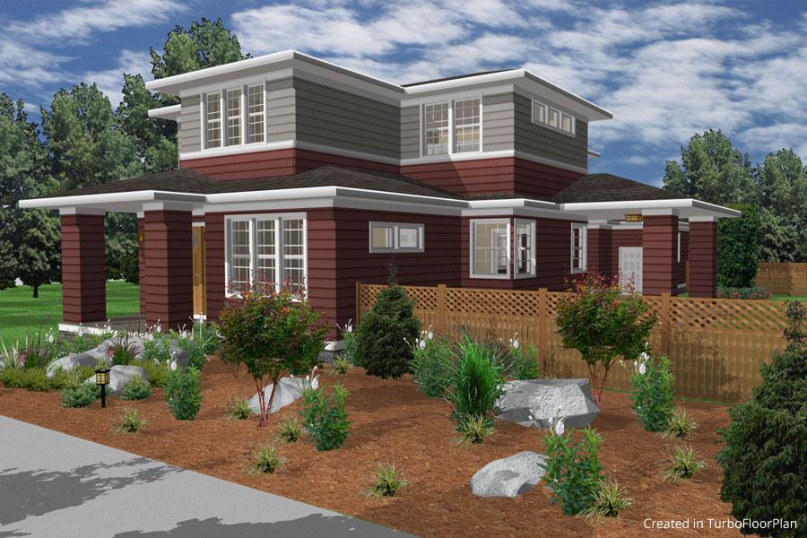 Exterior home design landscaping