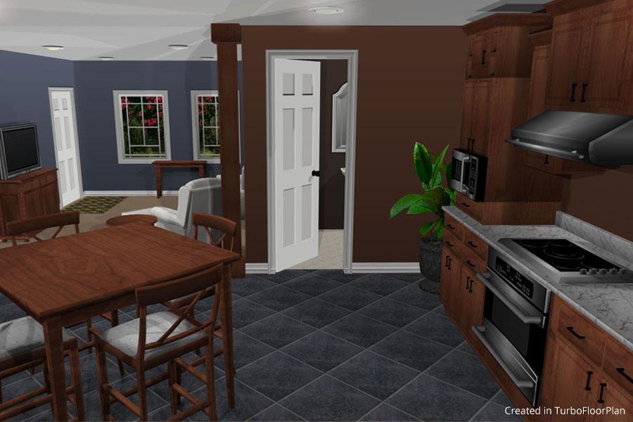 Interior design kitchen design floorplan