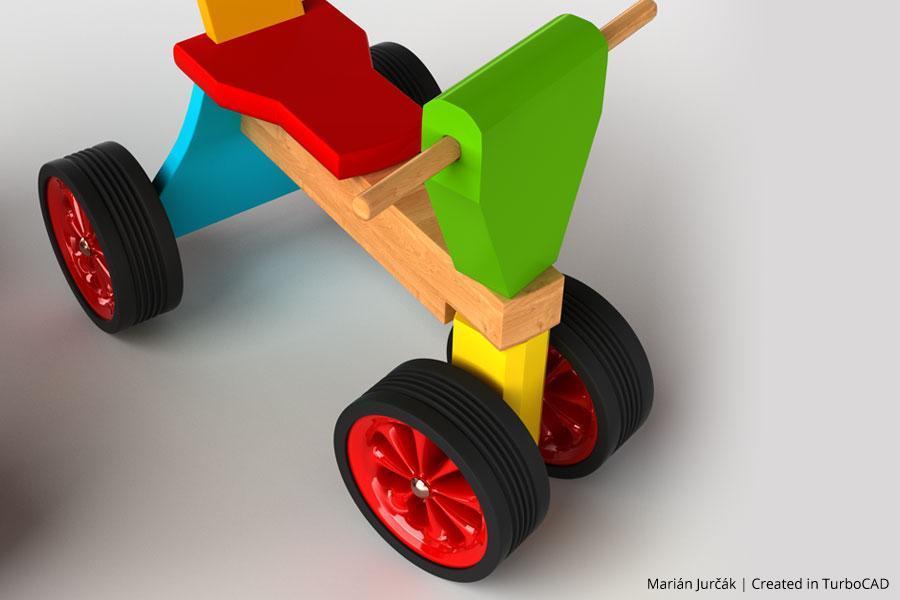 Holzroller, Spielzeugentwurf