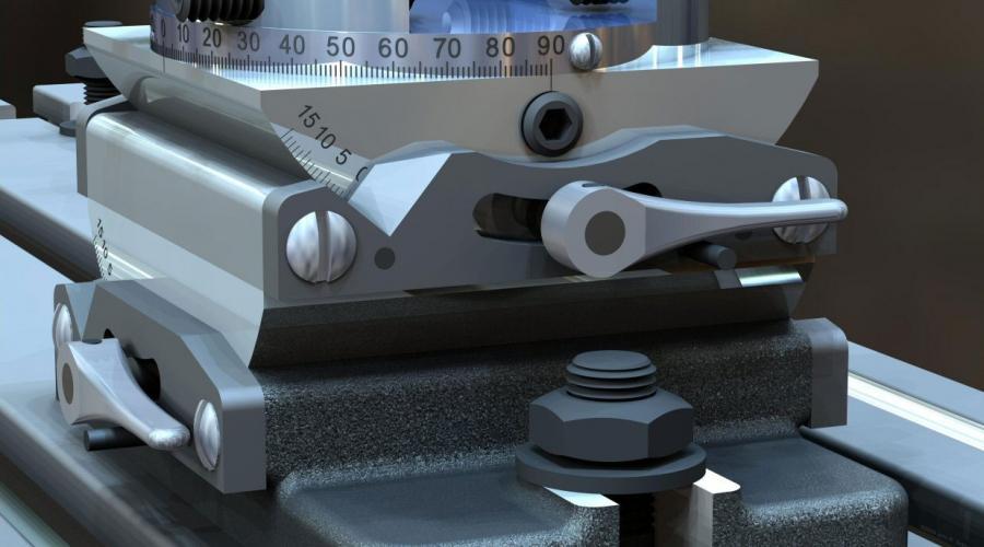 A tool vise modelled in TurboCAD by John Sollman